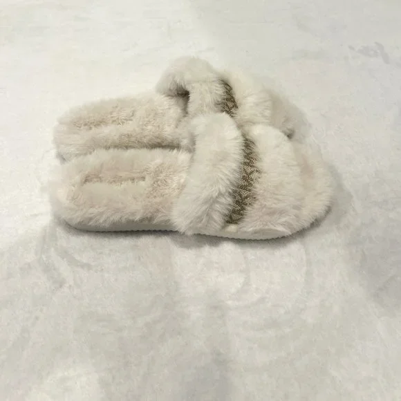 Michael Kors Scarlett Faux Fur Slide Sandal Color - Cream Size 10 M New In Box - Picture 6 of 6